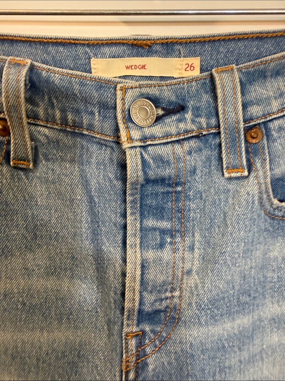 Levi’s Wedgie Straight Jeans Womens High Rise Denim - Picture 5 of 10